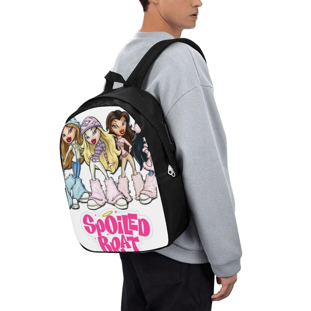 Bratz Rock Angelz Doll Backpack Travel Notebook Bag Computer College Student School Bag Laptop Shoulder Bags for Men Women