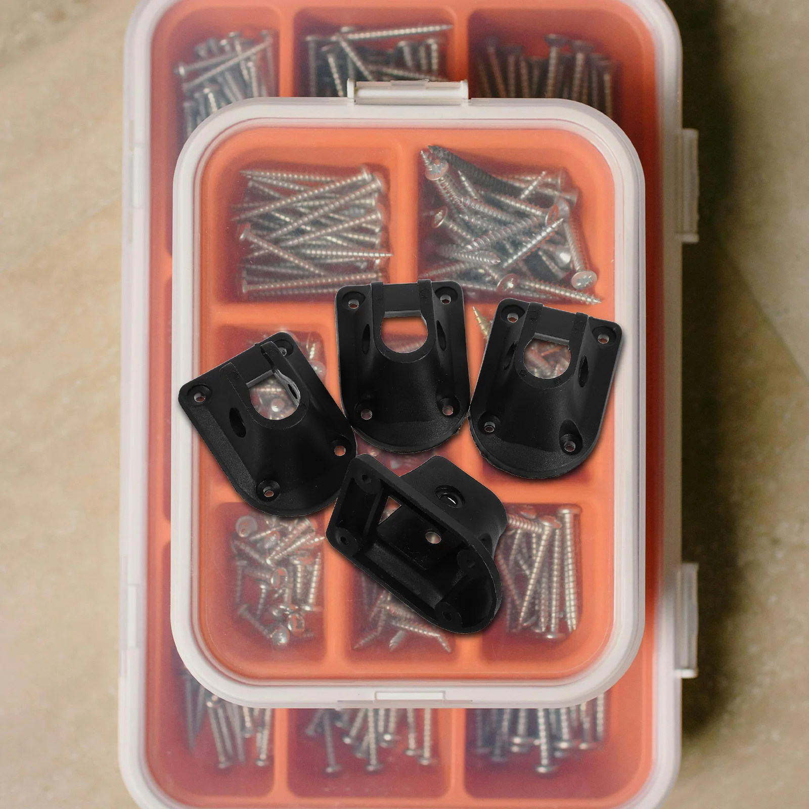 4er-Set Klapptischhalterung, Eckzubehör für Camping im Freien, Picknicks, Laptop-Ständer, langlebige Hardware-Stützhalterungen