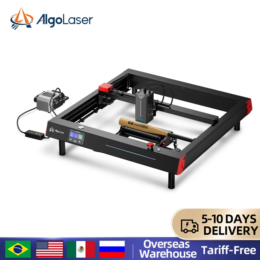 AlgoLaser Delta 22W Laser Engraver and Cutter Cut 0.05mm Metal and Engrave Hundreds of Colors On Metal Steel 3.5\