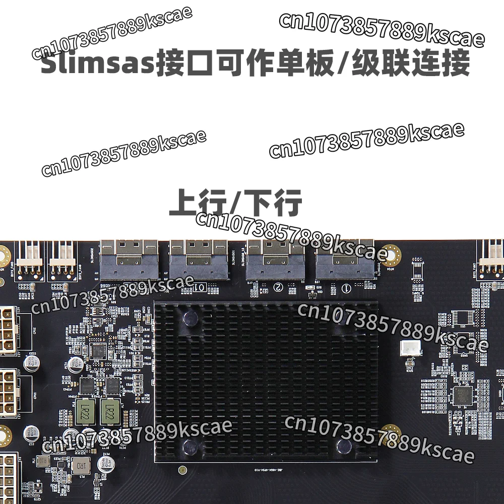 PLX88096 PCIe 4.0 4 GPU Expansion Switch Card 65mm Wide GPU Backplane for AI Workstation Server