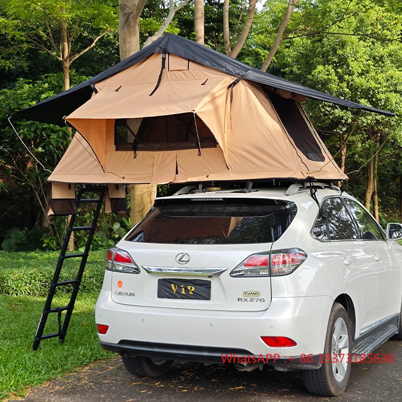 

Overland SUV Light Weight Pickup 4WD Camper Van Car Roof Top Tent with Quick Access for Fortuner Family Camping Adventures
