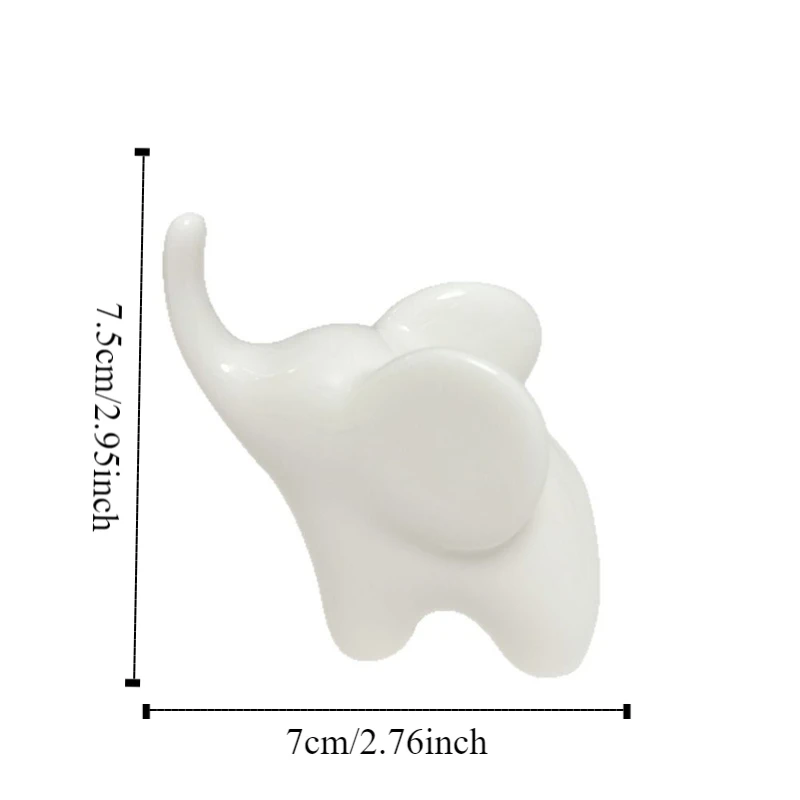 Estilo de luxo elefante cerâmica artesanato modelo ornamentos arte moderna simulado estatuetas elefante estátua colecionável