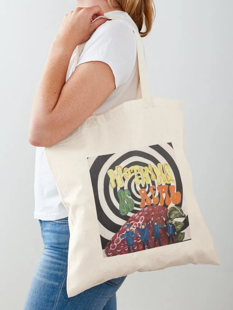 strawberry fields forever painting Tote Bag Lady bag Shopper bag Cloth bags Woman shopper Canvas Tote