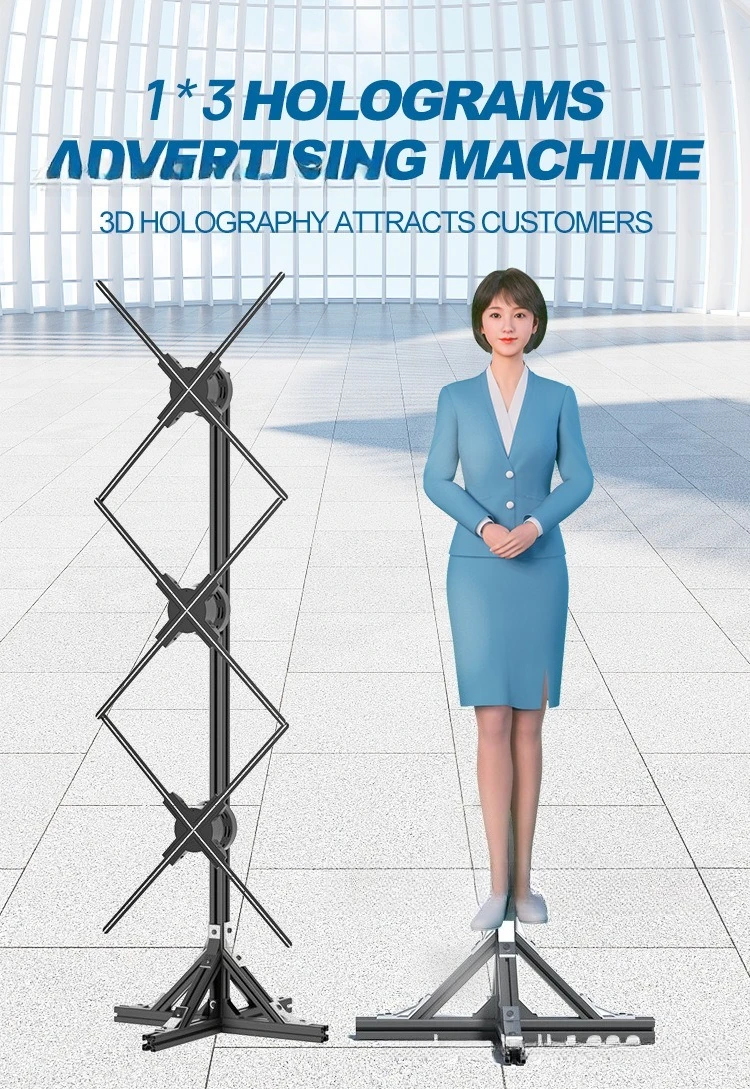 Lampu LED mesin iklan holografik