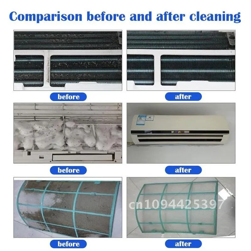 Air Conditioner Cleaning Cover Kit With Waterproof Bag Washing Tool Brush Filter Clean Spray Below 110CM Protective Dust Set