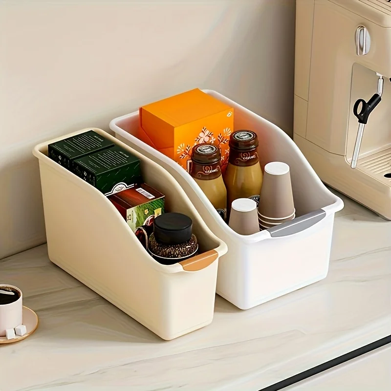 Plastic Multi-Functional Storage Box Set, Curved Design Suitable for Home Organization, Ideal for Cleaning Products