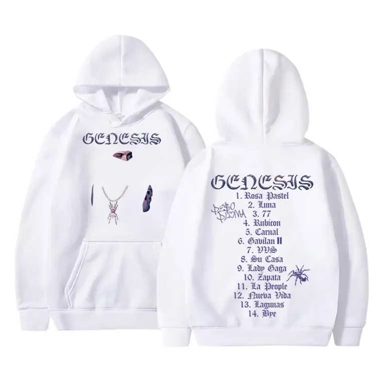 

Autumn men's Genesis Music album pattern printed hooded sweatshirt, fashionable and casual hip-hop style hoodie