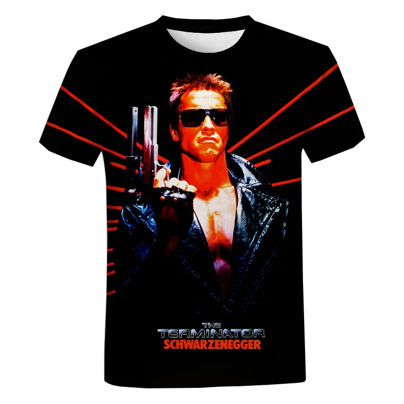 Fighting Movie The Terminator 3D Printed Men T-shirt Unisex Fashion Casual Tees Cool Oversized T Shirts