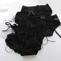 1PCS Girls Underwear 5pc/lot Mix Lace Cotton Black Low Waist Briefs Young Girl Panties Teenagers Wholesales Summer Hot Sales 4