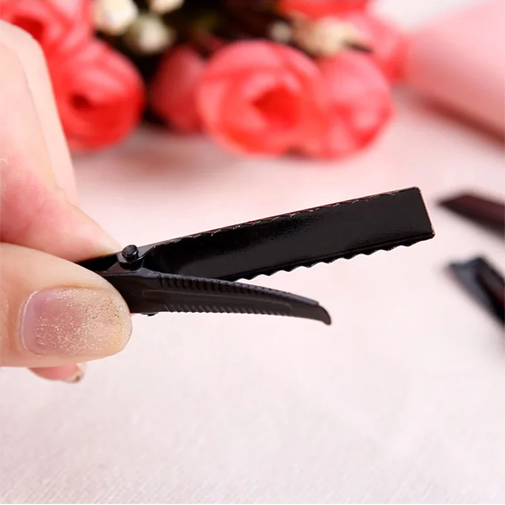 

30-50 пустых плоских металлических оснований для зажимов типа «крокодил», подходят для изготовления заколок своими руками, инструменты для укладки волос для женщин LK-AA567