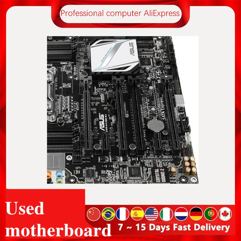 Imagem -06 - Placa-mãe de Mesa Original Usada para Asus X99-a Usb 3.1 X99 X99m Soquete 2011 Lga 2011 Core i7 Lga2011 v3 Ddr3