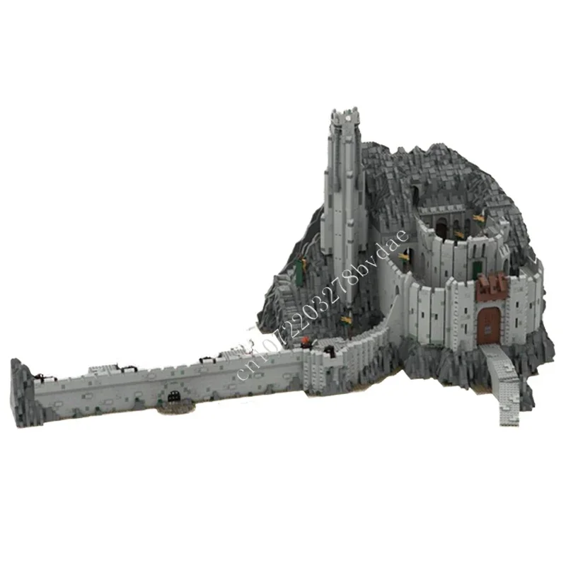 

15775 деталей UCS Helm's Deep MOC: Креативная модель уличной сцены, строительные блоки, архитектурный конструктор, развивающая игрушка для сборки, праздничная модель, игрушки для творчества