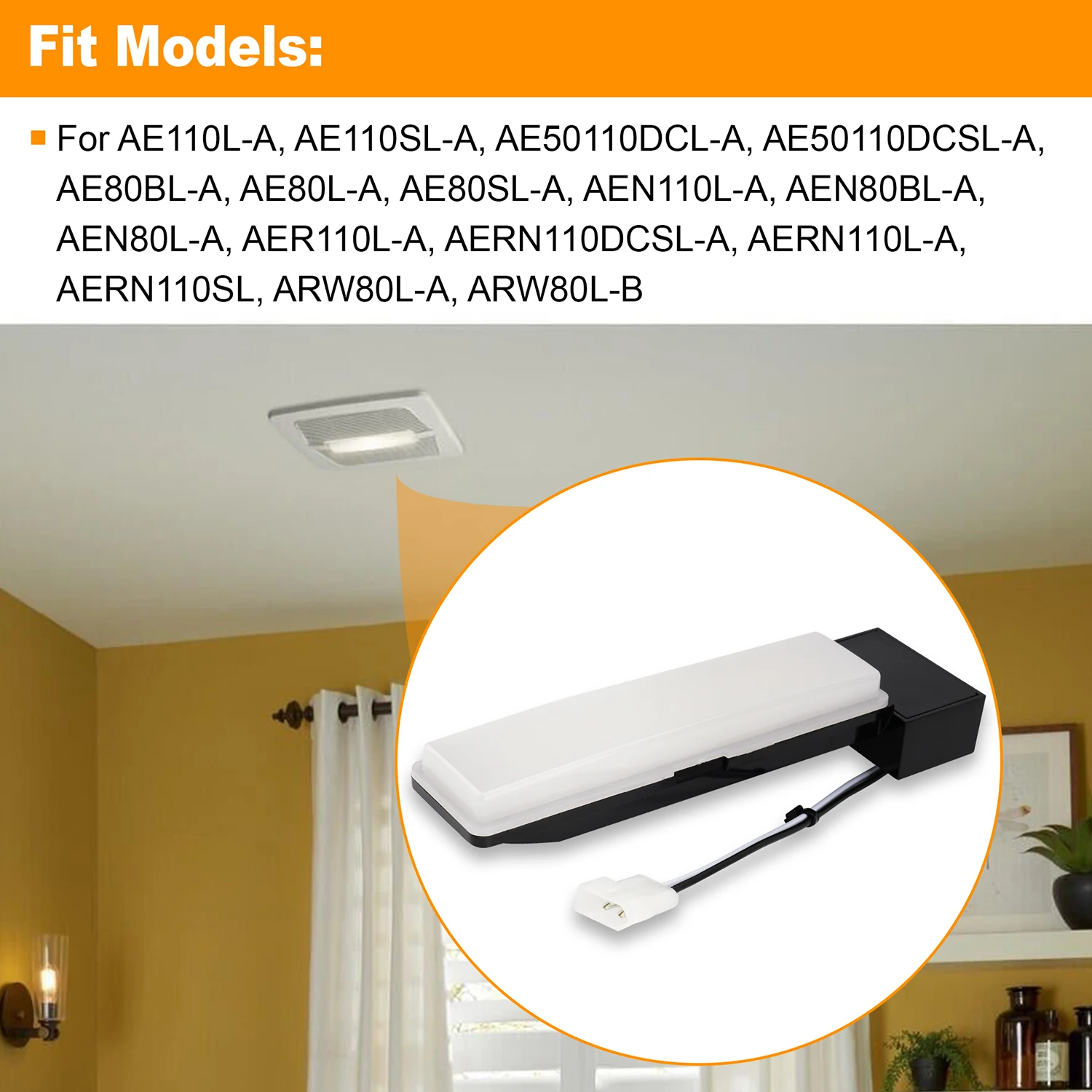 Broan Nutone S 99271607   Módulo de luz LED para ventiladores de banheiro InVent