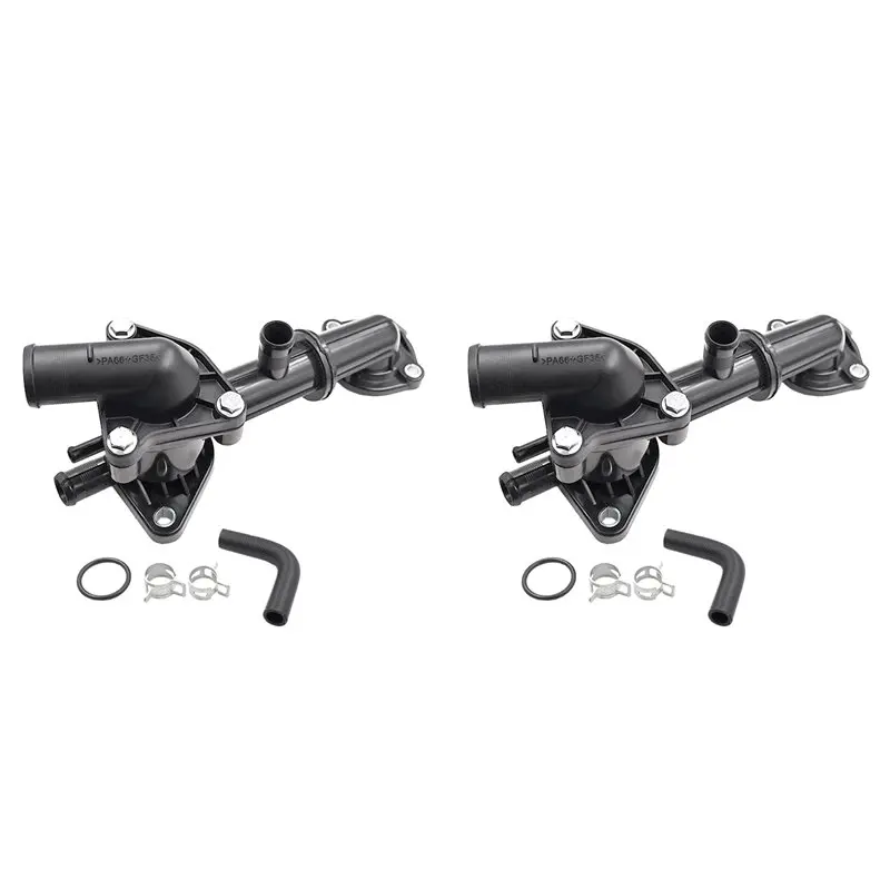 

Efficientt-2X 25600-05010 Engine Coolant Thermostat Housing Pipe Kit For EON 2012 2013 2014 2015-2019 25622-05000