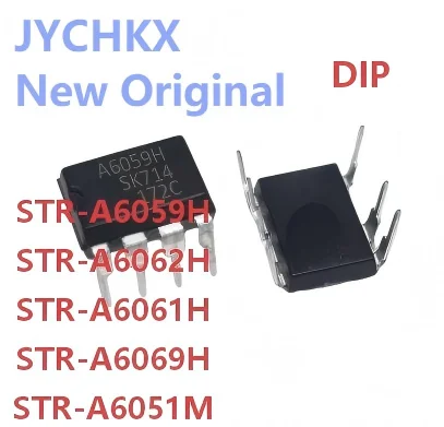 10pcs STR‑A6059H A6059H A6061H A6062H A6069H A6051M DIP Power Management IC Offline PWM Switching Power Supply Chip For Power Bo