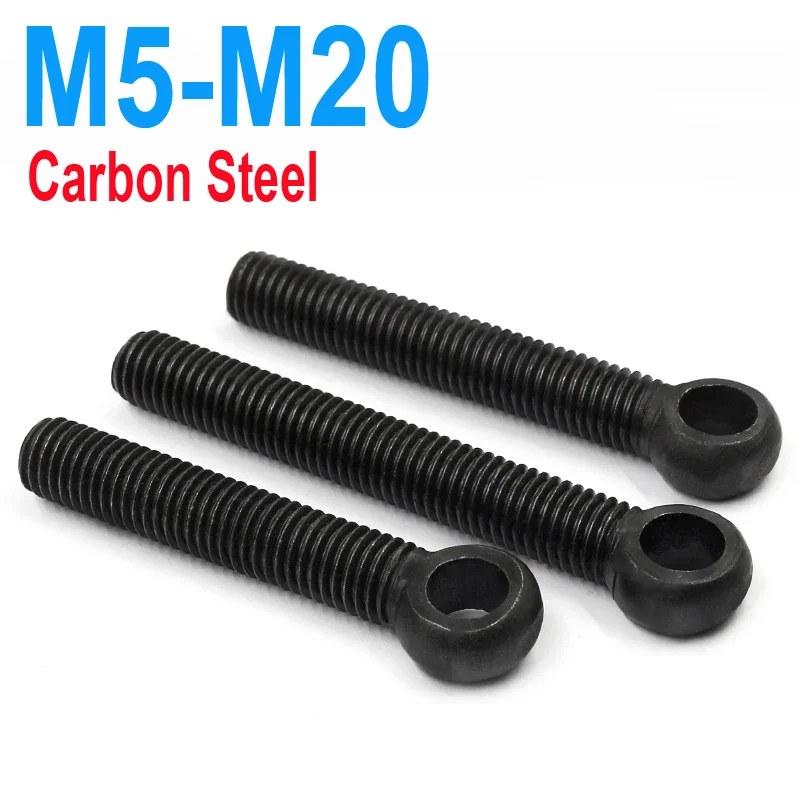 M5 M6 M8 M10 M12 M14 M16 M18 M20 Carbon Steel  Eye Bolts M6 M8 M10 M12 Slip-Kot Ring Link Bolt C0082 Q190 Q191 DIN444 UNI6058