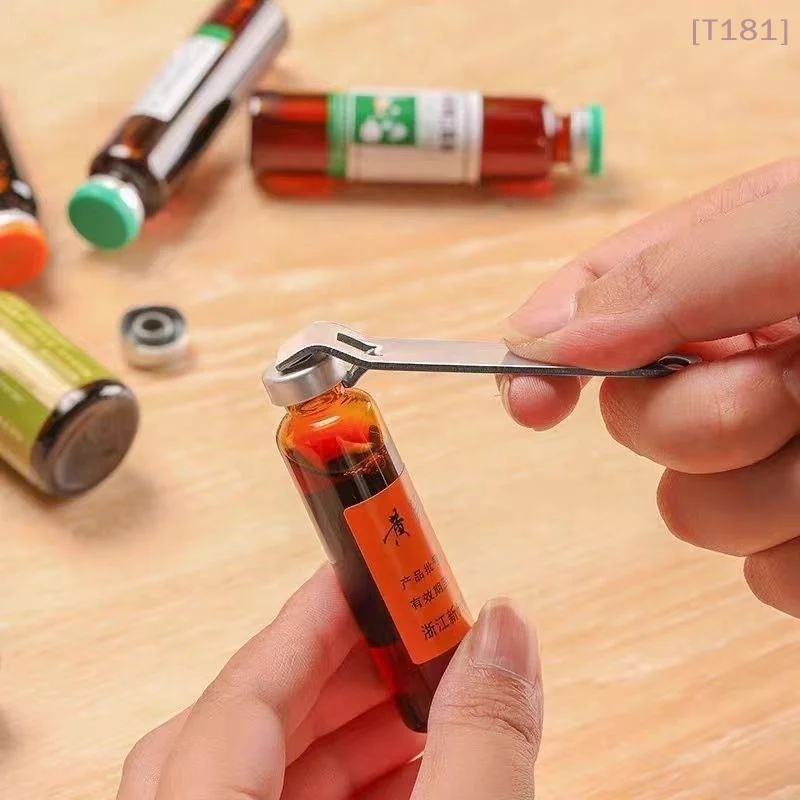 Stainless Steel Oral Liquid Vial Opener Nurse Doctor Tool Portable Ampule Bottle Opener Can Opener Kitchen Accessories