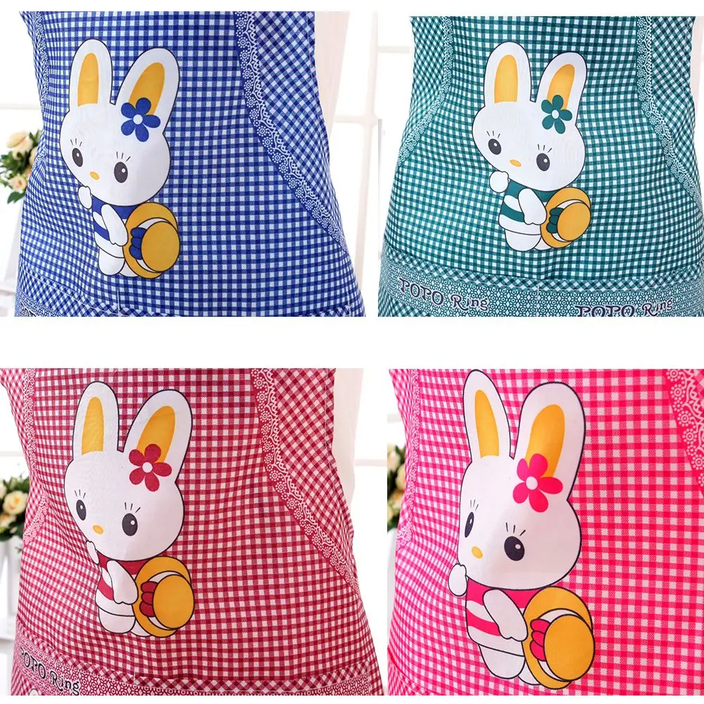 Kitchen With Double Pocket Sleeveless Hang Neck Household Cleaning Aprons For Adults Lady Women Kitchen Supplies Cooking Apron