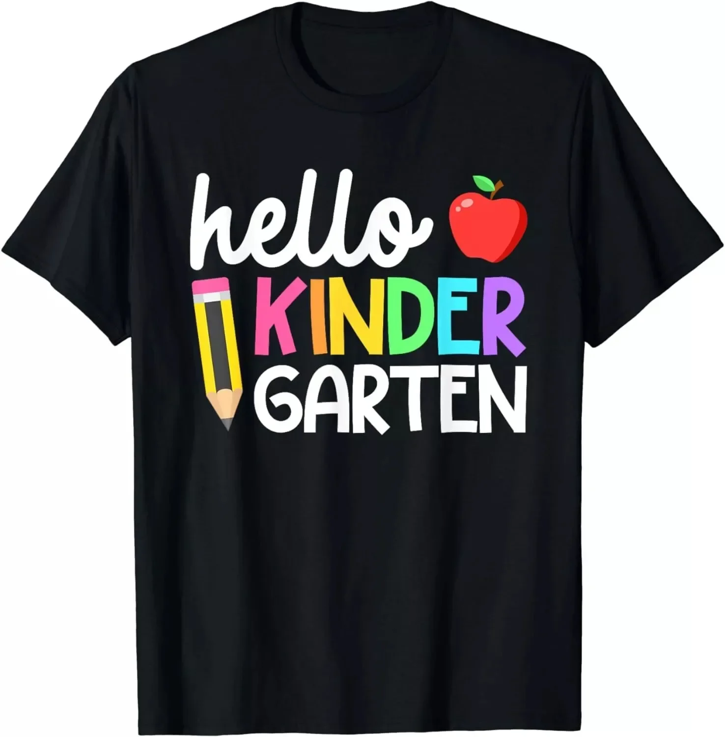 

Hello Kindergarten Team Kinder Back to School Teacher Gift Men's T-Shirt S-5XL