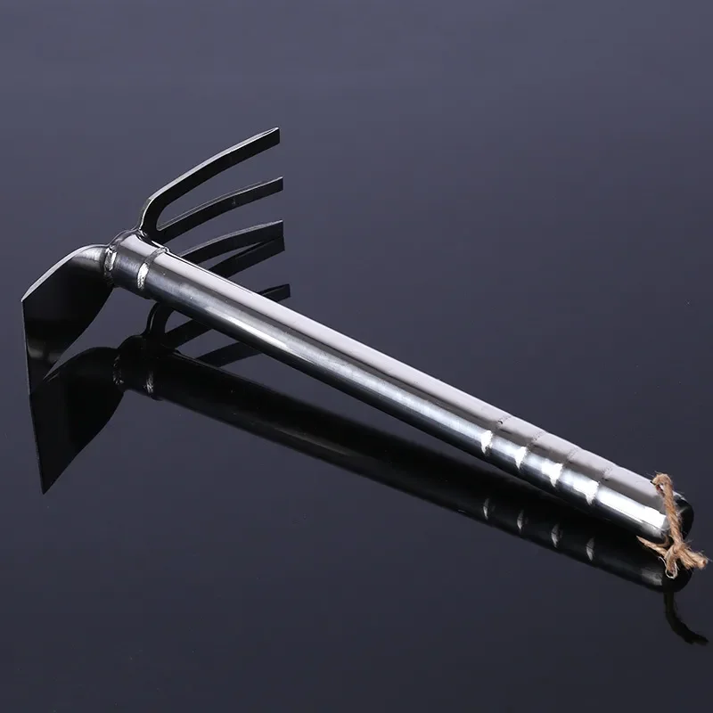 for Stainless Steel Dual Purpose Hoe and Rake Garden Tool for Agricultural Gardening Growing Vegetables and Flowers