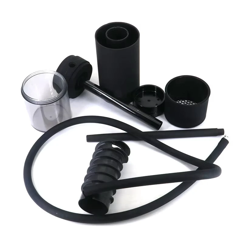 Acrylic Shisha Pipe Hookah Kit Shisha Hookah with Ceramic Bowl Hose Tongs Portable Vehicle Sheesha Chicha Shisha Pipe Hookah view 6