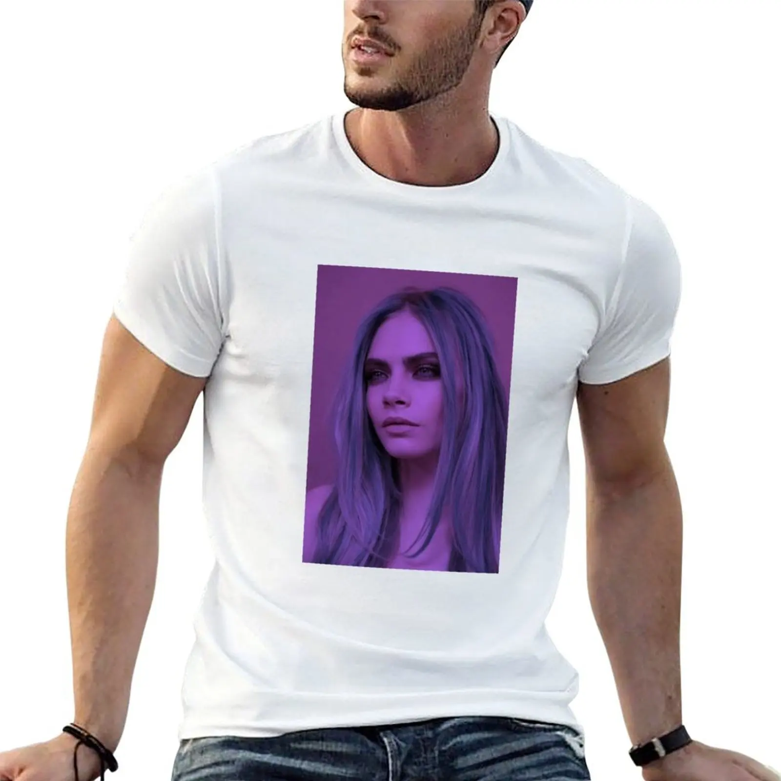

Cara Delevingne T-Shirt t shirt custom print t shirt for man 100 percent cotton T-Shirt