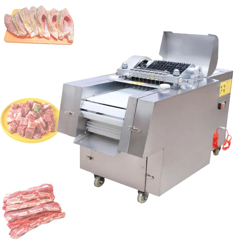 10-40mm Hot Sale Automatic Industrial Poultry Chicken Nuggets Cutter Cutting Fresh Chicken Chop Breast Cube Dicing Machine