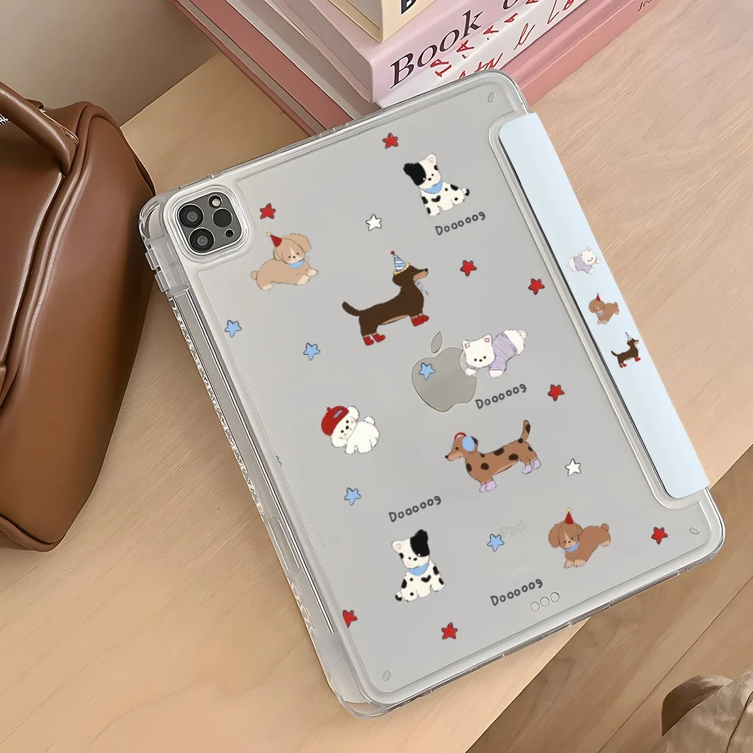 Puppy Dog Pen Slot Tablet Case For Mini 7 6 iPad Pro 2024 2022 2021 2020 2019 2018 2017 11 10 9 8 7 6 5 Air7 6 5 4 3 2 1 Cover