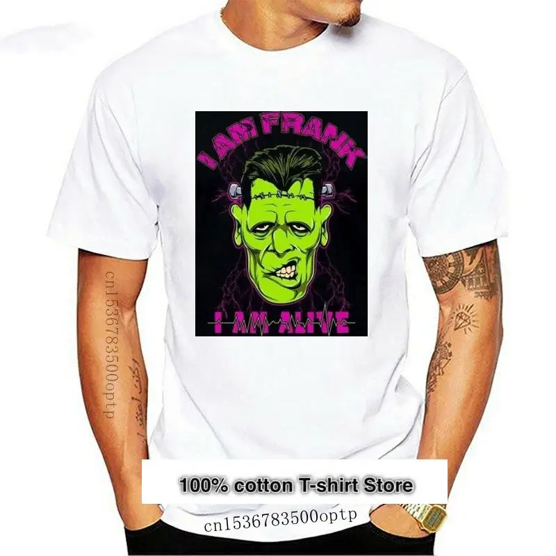 Camiseta de frankenstein para hombre, ropa de halloween, ich bin frank, top m xl, 2xl, 10xl