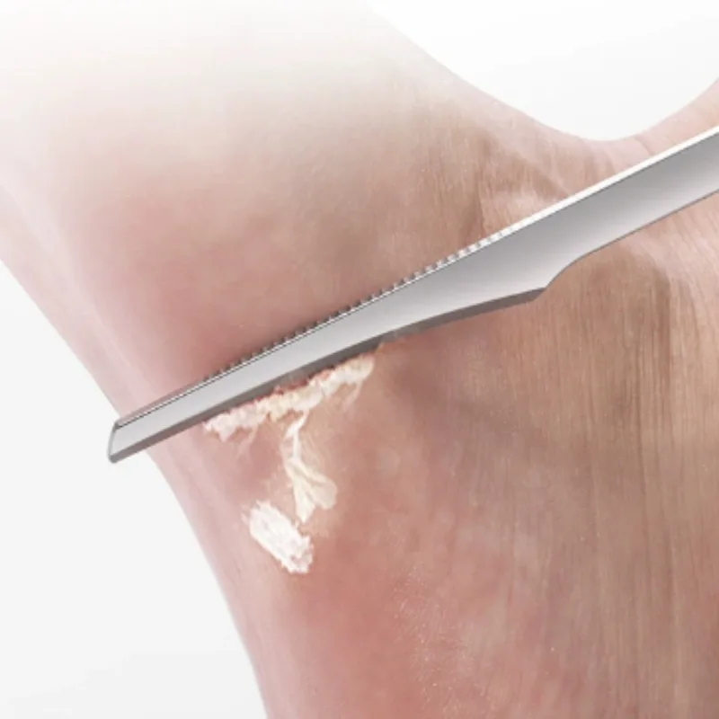 Profesjonalny nóż do pedicure, narzędzie do usuwania paznokci u stóp, nierdzewny skrobak do stóp, usuwacz martwego naskórka, pilnik do usuwania odcisków, narzędzie do pielęgnacji stóp.