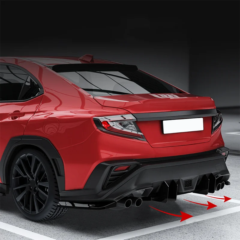 High Repurchase Rate ABS Rear Bumper Lip Diffuser Glossy Black Rear Diffuser for Toyota for Subaru WRX STI VB 2022+