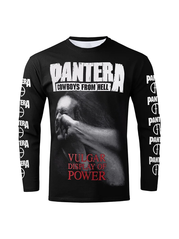 

Retro Style 3D Printed Dark Skull Rock Punk Retro American Men's Motorcycle Riding Long Sleeved T-shirt