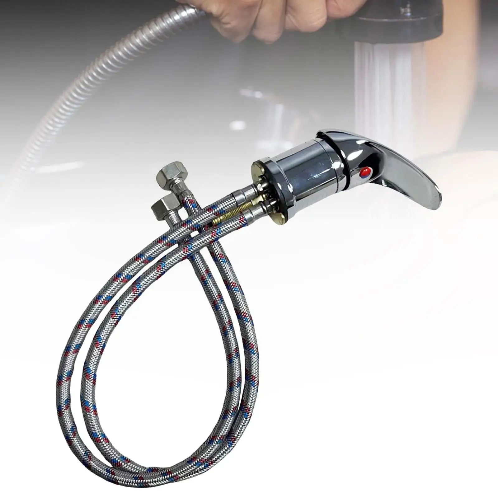 

Shampoo Bowl Faucet Hot Cold Mixer for Washing Hair Backwash