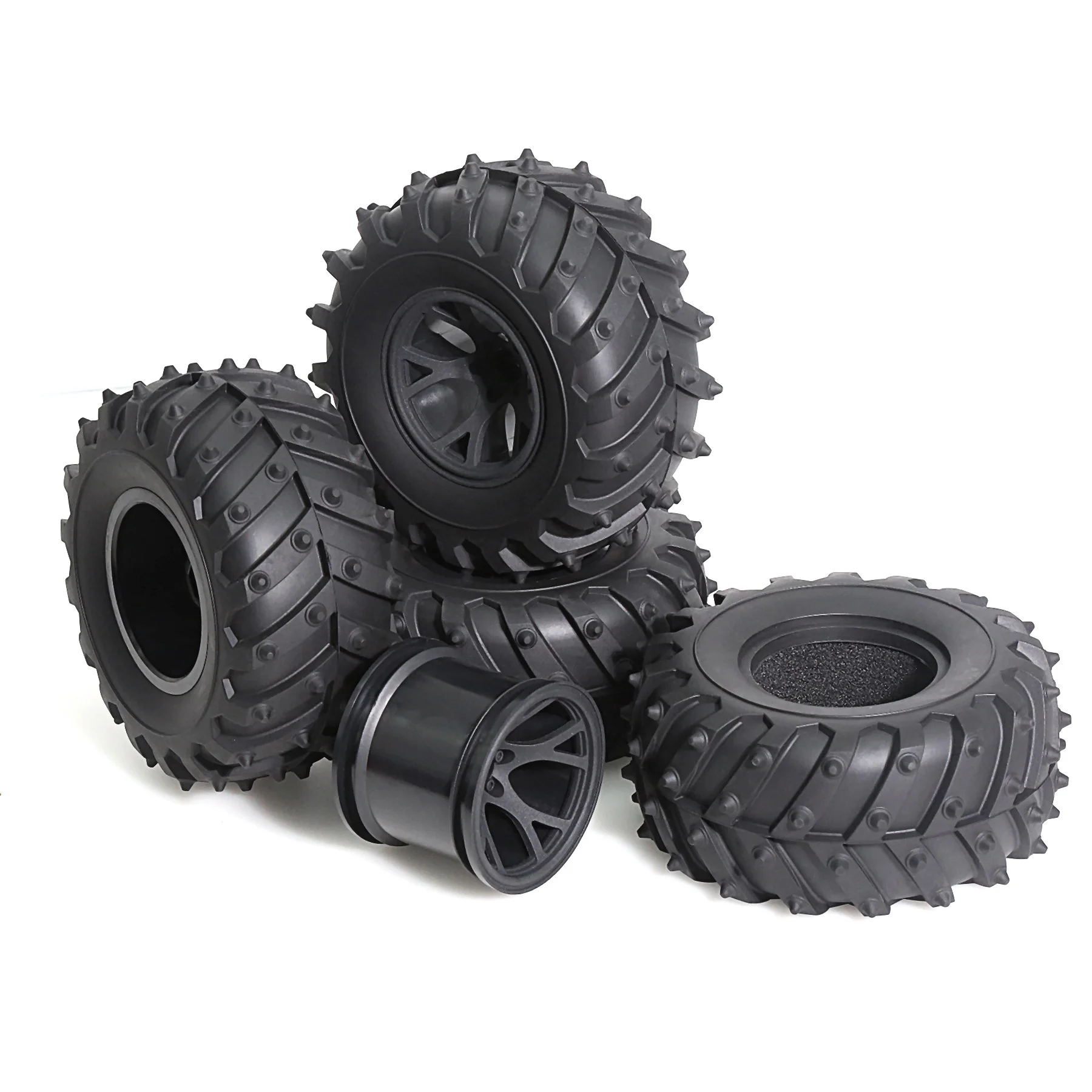 2.2 عجلات وإطارات Beadlock عرافة 12 مللي متر لـ RedCat Volcano Traxxas Rustler HPI HSP Tamiya Exceed Himoto 1/10 شاحنة كبيرة للطرق الوعرة