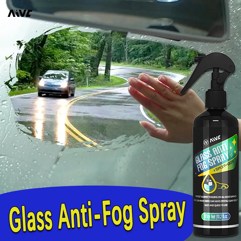 

AIVC Anti-fog Spray Glass Anti Fog Coating Agent Defogger Long-lasting Effect Car Care Defogging Products Auto Mirror