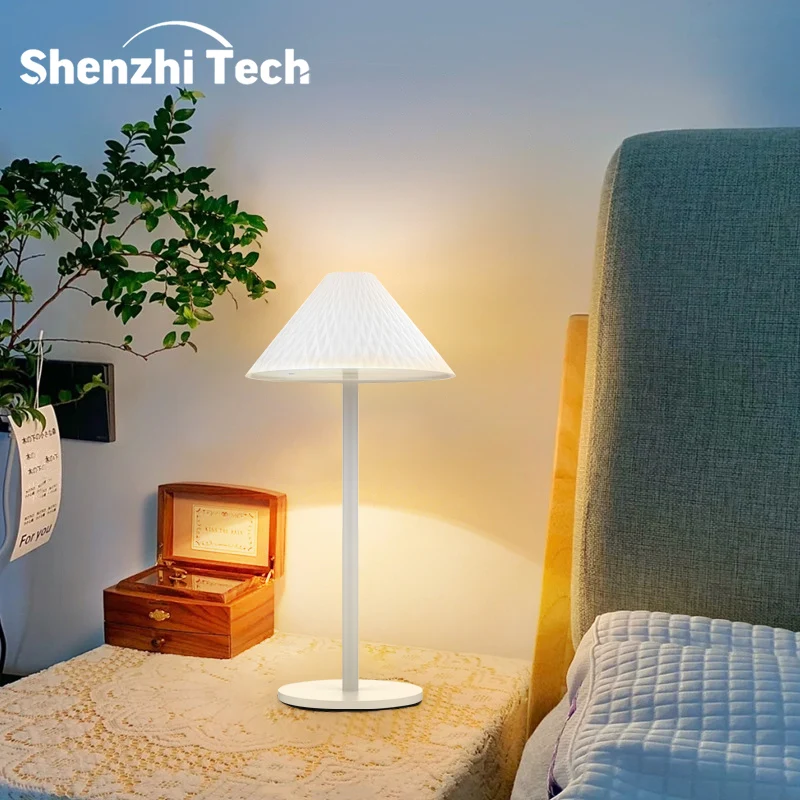 

Ночник Shenzhi Tech Diamond с сенсорным управлением и функцией перезарядки – 3 цветовые температуры, плавная регулировка яркости, настольная лампа для спальни и рабочего стола