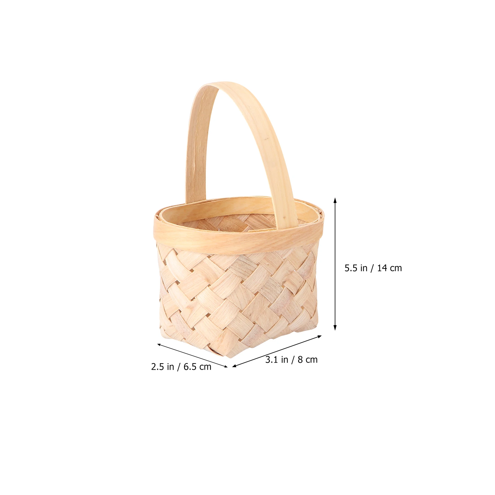

3 Pcs Mini Hand-woven Flower Basket Wicker Kids Bread Play Storage Baskets Toys Weaving Rattan Child