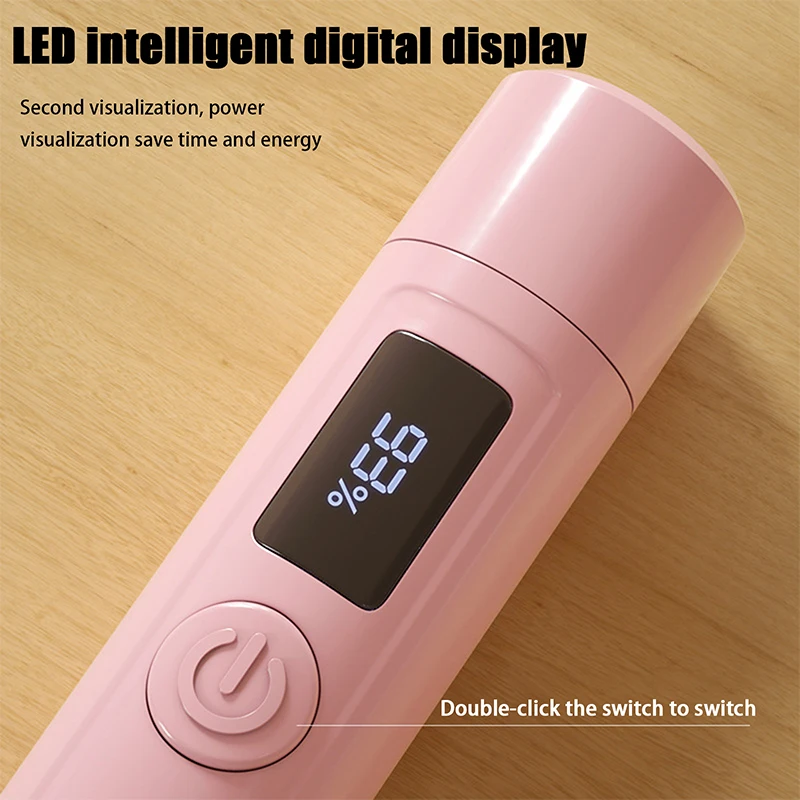 Handheld draagbare mini-nageldroger en ondersteuning voor snelle uitharding voor kleurengel Sneldrogende nail art uithardende gellak nagellijm