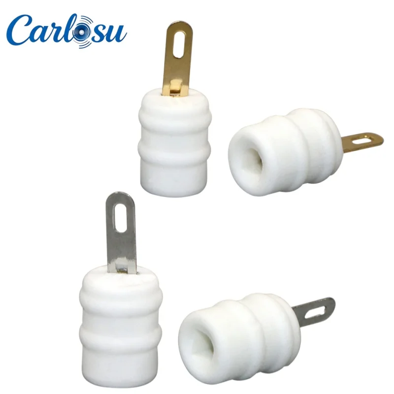 Silver & Gold Plated Pin Type High Voltage Tube Cap, Ceramic Tube Head for FU29 FU19 FU32 FM30 Vacuum Tubes - view 5