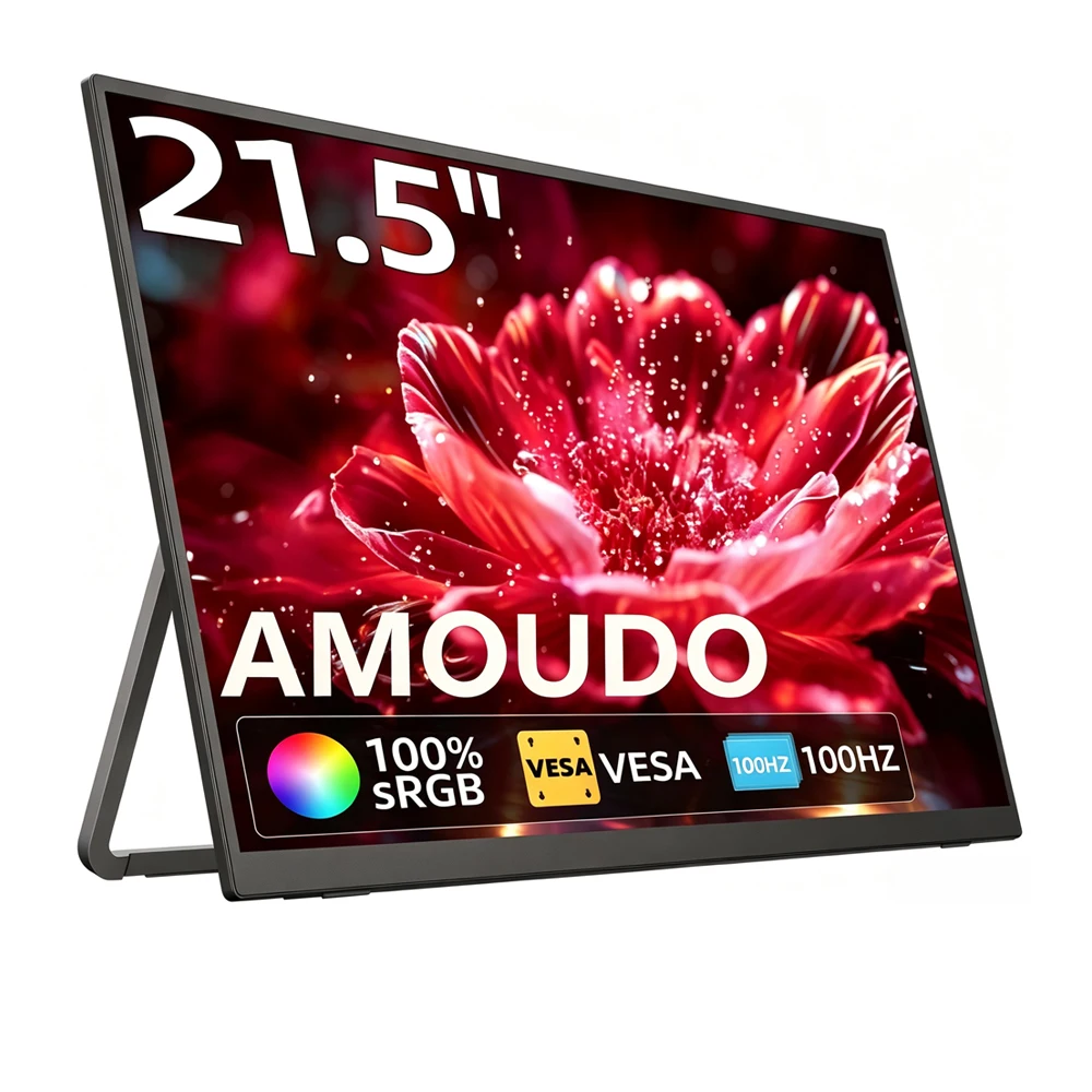 Monitor Amoudo Portátil 21,5 Pulgadas 100Hz