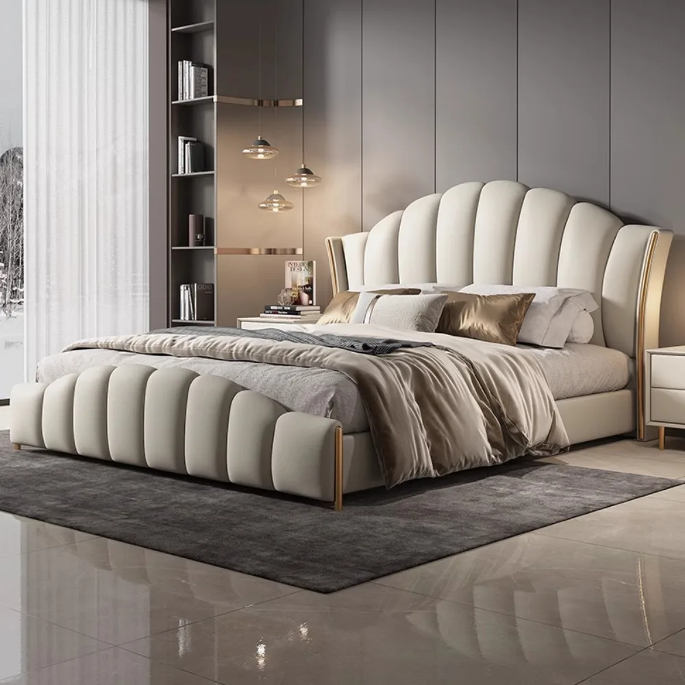 

Luxury Aesthetic Beds Waterproof Minimalist Headboards Storage Bed Frames Nightstands Cabeceiras Para Cama Home Accessories