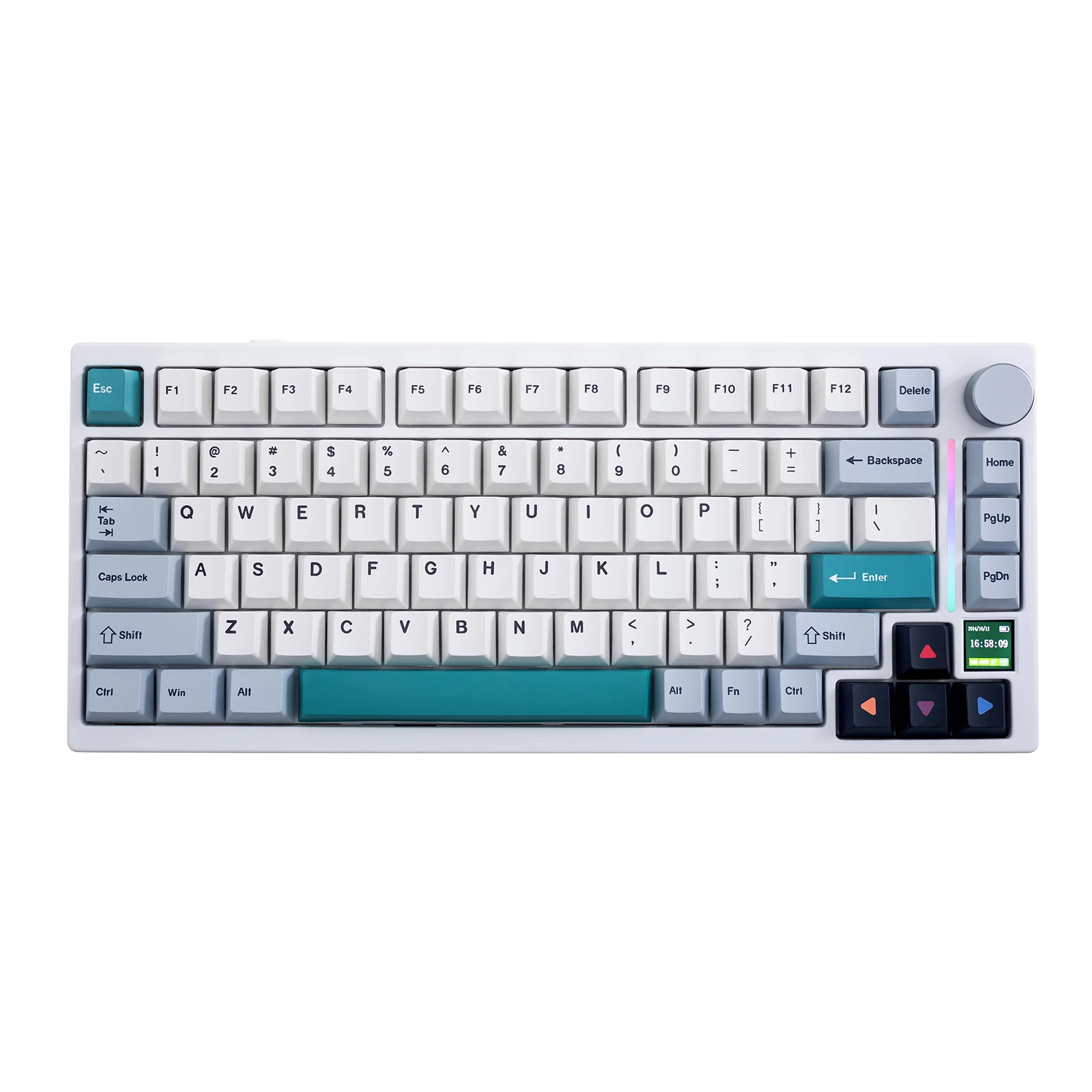 

Gamakay TK75 V2 75% Mechanical Keyboard Ultra-Silent Switches, TFT Screen, and Full RGB Light Bar