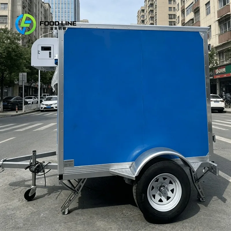Customized Refrigerated Utility Trailer With Towing Hitch And Anti Rust Aluminum Body For Fresh Produce Bulk Order Lower Price
