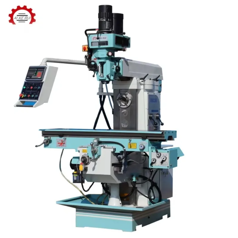Hot Selling Multifunctional Vertical Horizontal X6336A Turret Milling Machine with Taiwan Milling Head