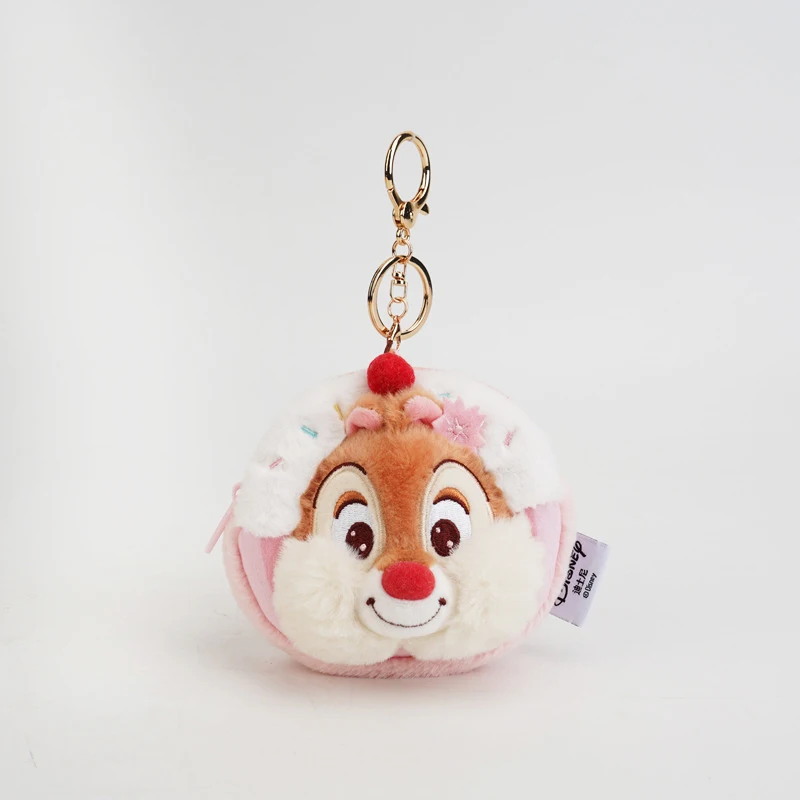 디즈니 칩 데일 플러시 장난감 플러시 동전 지갑, 만화 인형 키체인, 키 가방 참, 생일/크리스마스 선물