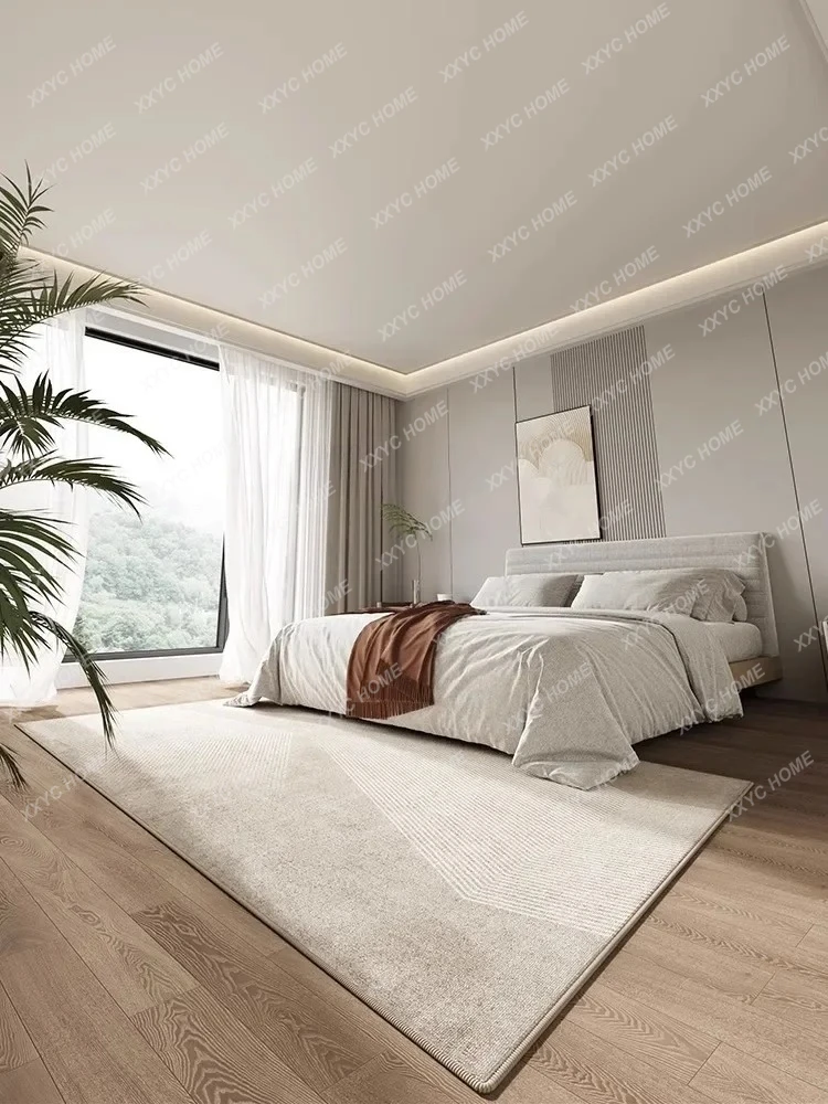 AALiving Room Light Luxury High-end Coffee Table Blanket Leave-in Washable Household Sofa Blanket Bedroom Simple Floor Mat