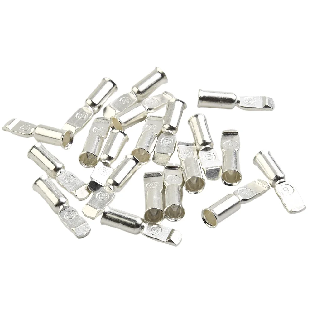 Copper Connector Cable Terminal 20pcs 50Amp For Battery Connections Termination For 50A FOR Anderson Style Useful Brand New