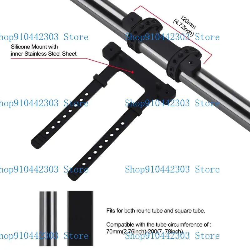 L4MD Heavy Duty Motorcycle Bike -Lenkerfalterschockdicht von universellem Lenkerlautsprechermontage einfach für die Ladung zu – Detail 5