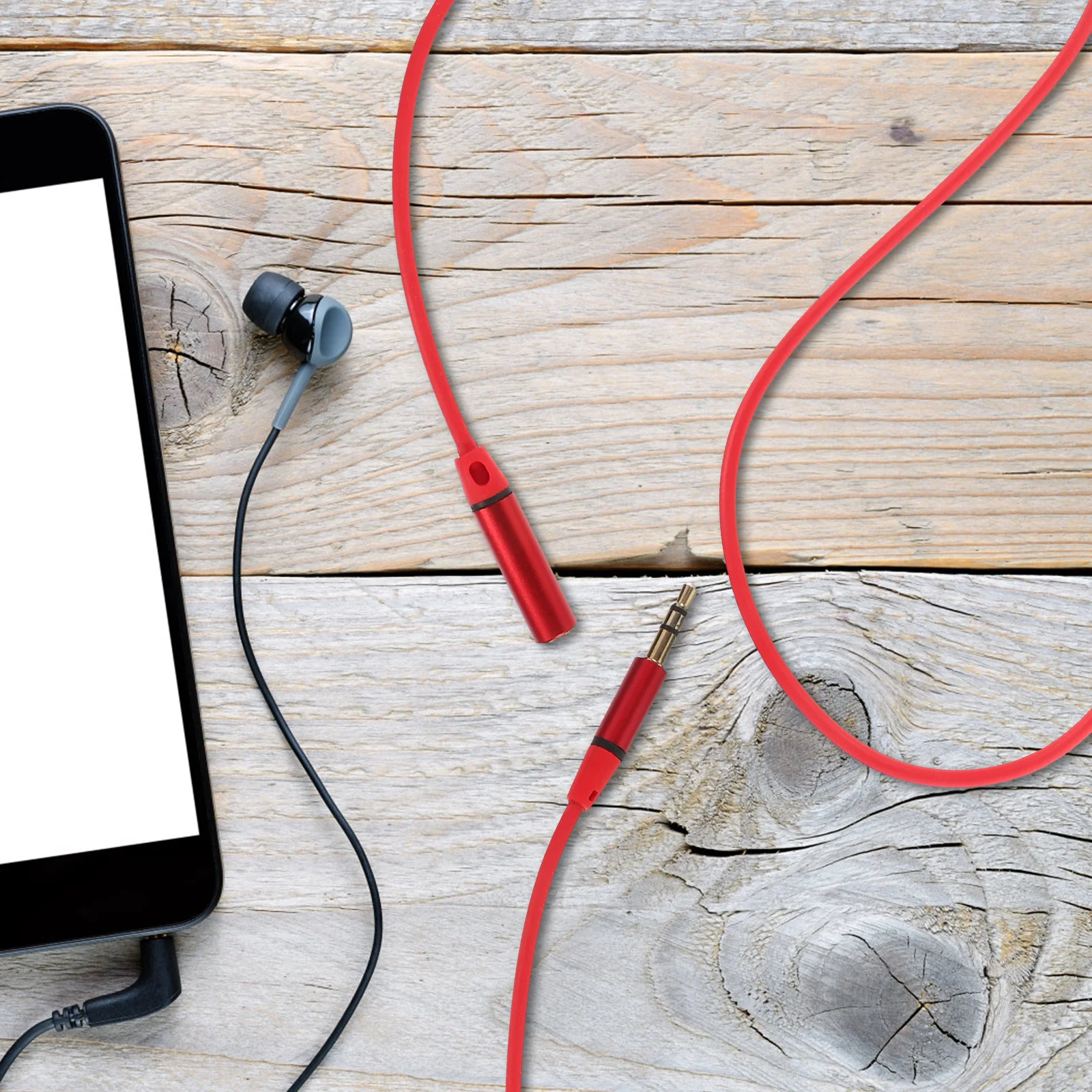 

Headphone Adapter Audio Cable Auxiliary Car Cables Extension for Microphone Extender