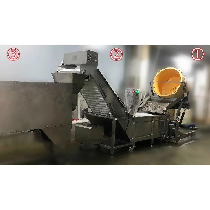 Stable 380V Zolim Automatic Seafood Processing Plant Multipurpose Shrimp Deheading Line System Shrimp Head Remover 1000-1500kg/h